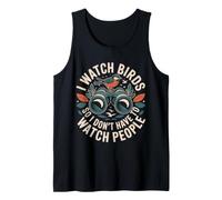 I Watch Birds ironia per Amanti del Birdwatching Canotta