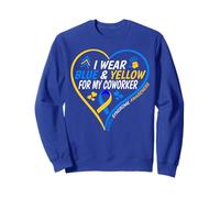 I Wear Blue And Yellow for My Coworker - Down Syndrome 2026 Felpa