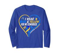 I Wear Blue And Yellow for My Coworker - Down Syndrome 2026 Maglia a Manica
