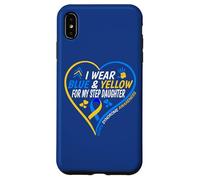 I Wear Blue And Yellow For My Step Daughter - Down Syndrome Custodia per iPhone XS Max