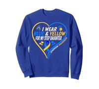 I Wear Blue And Yellow for My Step Daughter - Down Syndrome Felpa