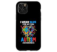 I wear Blue For My Son Autism Awareness Mom Dad Parents Custodia per iPhone 11 Pro