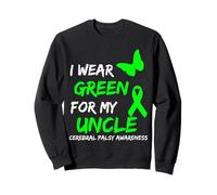I Wear Green for My Uncle Cerebral Palsy Ribbon Felpa