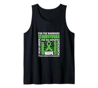 I Wear Green For The Survivors Empowering Quote Artwork Canotta