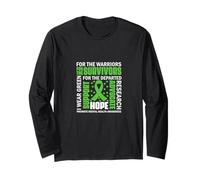 I Wear Green For The Survivors Empowering Quote Artwork Maglia a Manica