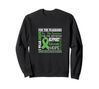 I Wear Green For The Survivors Uplifting Positive Vibes Felpa