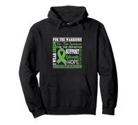 I Wear Green For The Survivors Uplifting Positive Vibes Felpa con Cappuccio