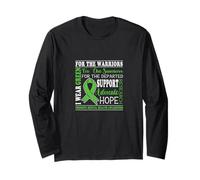 I Wear Green For The Survivors Uplifting Positive Vibes Maglia a Manica