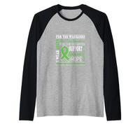 I Wear Green For The Survivors Uplifting Positive Vibes Maglia con Maniche Raglan