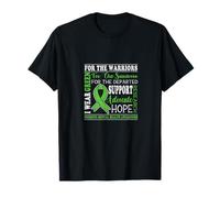I Wear Green For The Survivors Uplifting Positive Vibes Maglietta