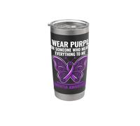 I Wear - Nastro di supporto a forma di farfalla per sensibilizzazione sulla demenza, colore: Bicchiere termico in acciaio inox doppia parete