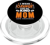 I Wear Orange For My Mom BPCO Warrior COPD Consapevolezza PopSockets PopGrip per MagSafe