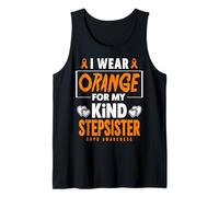 I Wear Orange for My Stepsister COPD Warrior COPD Consapevolezza Canotta