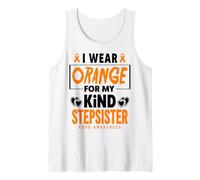 I Wear Orange for My Stepsister COPD Warrior COPD Consapevolezza Canotta