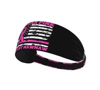 I Wear Pink For My Breast Cancer Awareness Elastic Exercise Headband For Women&Men,Wide Headbands For Women Athletic Sweatbands - Fashion Elastic Sports Hair Band For Yoga Fitness