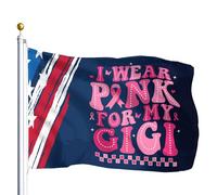 I Wear Pink For My Gigi Bandiera Per 3x5 Outdoor