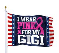 I Wear Pink For My Gigi Bandiera Per 3x5 Outdoor