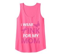 I Wear Pink for My Mom Breast Cancer Awareness Canotta