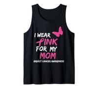 I Wear Pink for My Mom Breast Cancer Awareness Ribbon Family Canotta