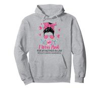 I Wear Pink for My Mother in Law, consapevolezza del Cancro al Seno Felpa con Cappuccio