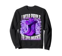 I Wear Purple for Lupus Awareness Felpa