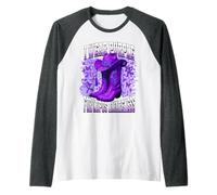 I Wear Purple for Lupus Awareness Maglia con Maniche Raglan