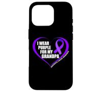 I Wear Purple For My Grandpa Pancreatic Cancer Awareness Custodia per iPhone 16 Pro