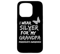 I WEAR SILVER FOR MY GRANDPA PARKINSON'S DISEASE AWARENESS Custodia per iPhone 15 Pro