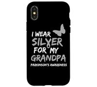 I WEAR SILVER FOR MY GRANDPA PARKINSON'S DISEASE AWARENESS Custodia per iPhone X/XS