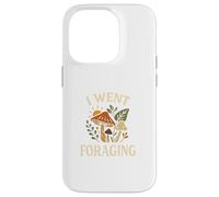 I Went Foraging Retro Hippie Mushroom Nature Design Custodia per iPhone 14 Pro