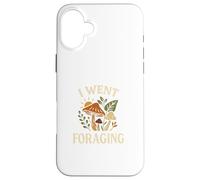 I Went Foraging Retro Hippie Mushroom Nature Design Custodia per iPhone 16 Plus
