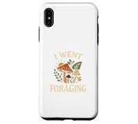I Went Foraging Retro Hippie Mushroom Nature Design Custodia per iPhone XS Max