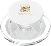 I Went Foraging Retro Hippie Mushroom Nature Design PopSockets PopGrip per MagSafe