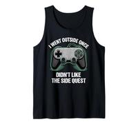 I Went Outside Once Gaming Apparel Video Game Gamer Boys Canotta