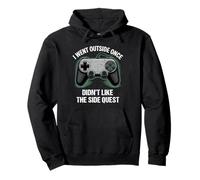 I Went Outside Once Gaming Apparel Video Game Gamer Boys Felpa con Cappuccio