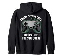 I Went Outside Once Gaming Apparel Video Game Gamer Boys Felpa con Cappuccio