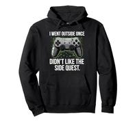 I Went Outside Once Gaming Apparel Video Game Gamer Boys Felpa con Cappuccio