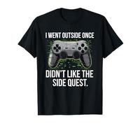 I Went Outside Once Gaming Apparel Video Game Gamer Boys Maglietta