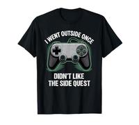 I Went Outside Once Gaming Apparel Video Game Gamer Boys Maglietta