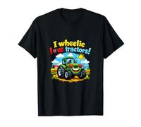 I Wheelie Love Tractors Country Farm - Grafica di Gioco di Parole Maglietta
