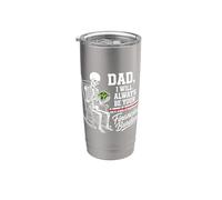 I Will Always Be Your Financial Burden Dad Skeleton Bicchiere termico in acciaio inox doppia parete