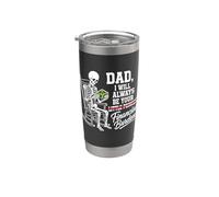 I Will Always Be Your Financial Burden Dad Skeleton Bicchiere termico in acciaio inox doppia parete