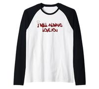 I Will Always Love You Graffiti Heart Street Art Maglia con Maniche Raglan