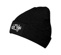 I Will Cut You Hairstylist Berretto Classico Berretto A Maglia Moda Cappello Invernale per Arrampicata Uomini Donna