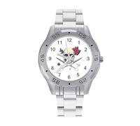 I Will Cut You Skull Barber - Orologio da polso da uomo, in acciaio inox, analogico, al quarzo, Stile:, regular, Bracciale