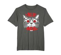 I Will Eat Your Soul Satanic Cat Design per Halloween Maglietta