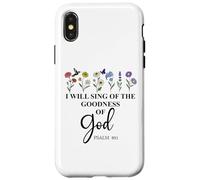 I Will Sing of the Goodness of God Psalm 89:1 Christian Bird Custodia per iPhone X/XS