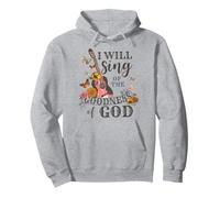 I Will Sing The Goodness of Dio Nostalgia Guitar Christian Felpa con Cappuccio