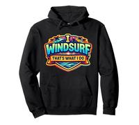I Windsurf That's What I Do Vintage Windsurf Windsurf Felpa con Cappuccio