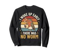 I Woke Up Early There Was No Worm Sarcastico Felpa